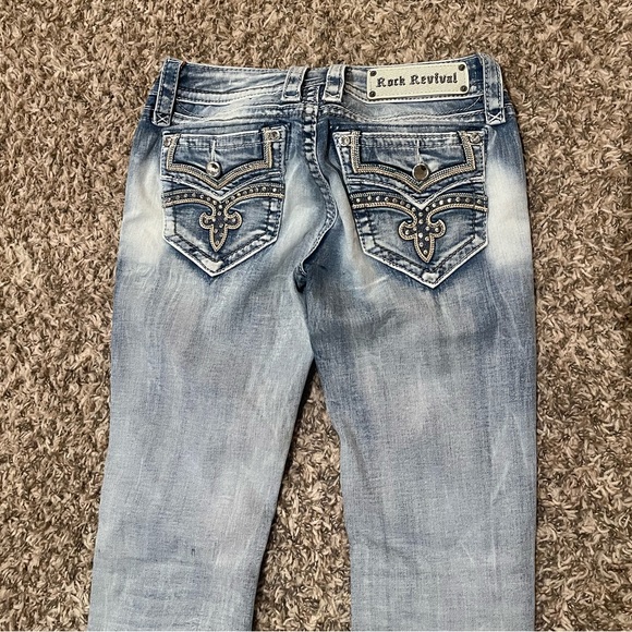 Rock Revival | Jeans | Rock Revival Raven Light Wash Straight Jeans ...